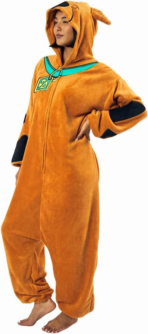 Bioworld Scooby Doo Adult Kigurumi Union Suit With Hood