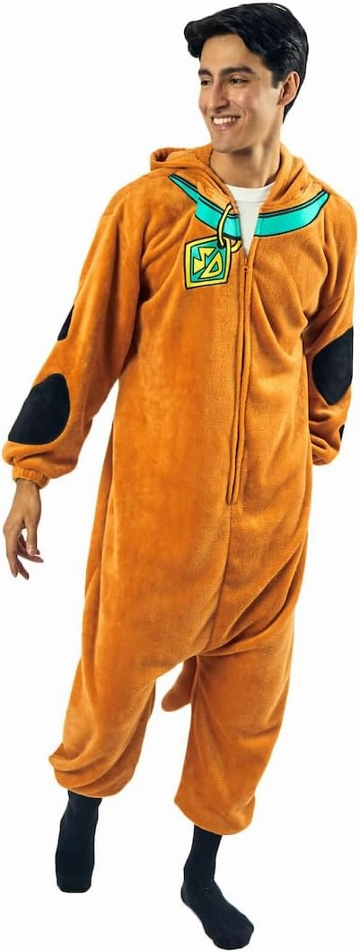 Bioworld Scooby Doo Adult Kigurumi Union Suit With Hood