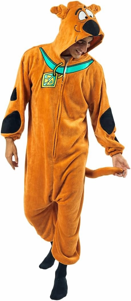 Bioworld Scooby Doo Adult Kigurumi Union Suit With Hood