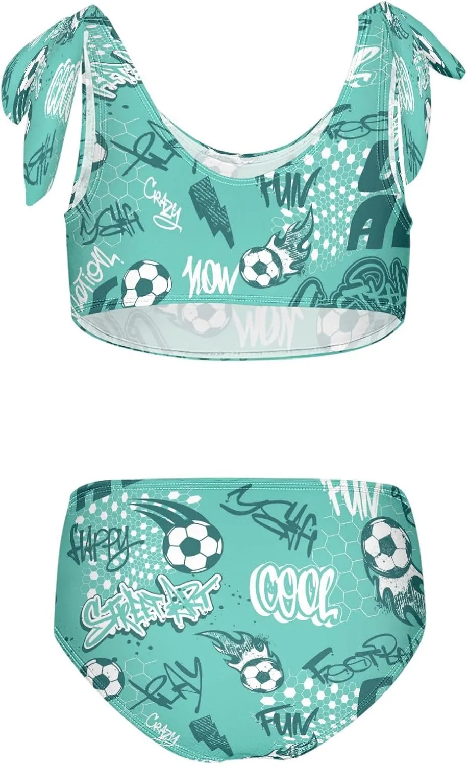 Boccsty Summer Mermaid Girls Swimsuits Pink Kids Bikini Sets 2 Pcs Bathing Suit for 3T-12T