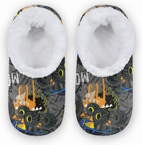Boccsty Boys Girls Fuzzy House Slippers Kids Toddlers Winter Indoor House Home Shoes XS-S