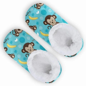 Boccsty Boys Girls House Slippers Kids toddler Home Shoes Winter Indoor shoes XS-S