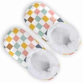 Boccsty Toddler Boys Girls House Slippers Fuzzy Kids Slippers Infant Home Shoes XS-S