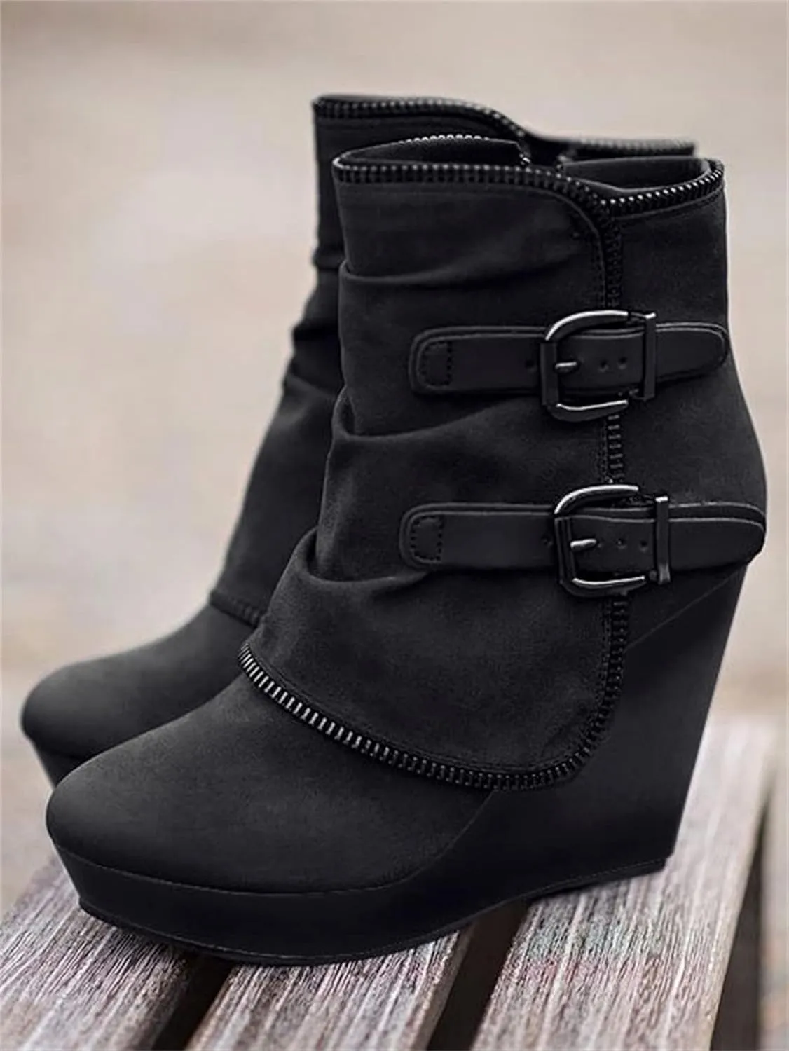 Boots For Women Ankle Booties Flat Heel Western Shoes Ladies Casual Dressy Comfortable Fashion Retro Short Booties