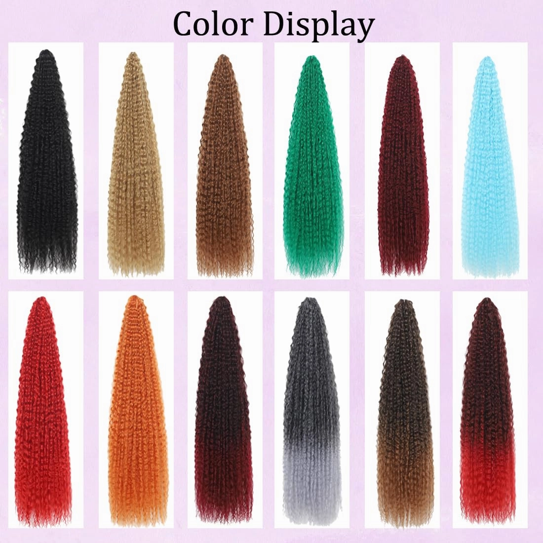 Brazilian Curly Braids Crochet Twist Hair 30inches 3Packs Afro Kinky Curly Braiding Hair Extensions Deep Curly Crochet Hair Synthetic Water Wave Braid Hair(30Inch,350#)