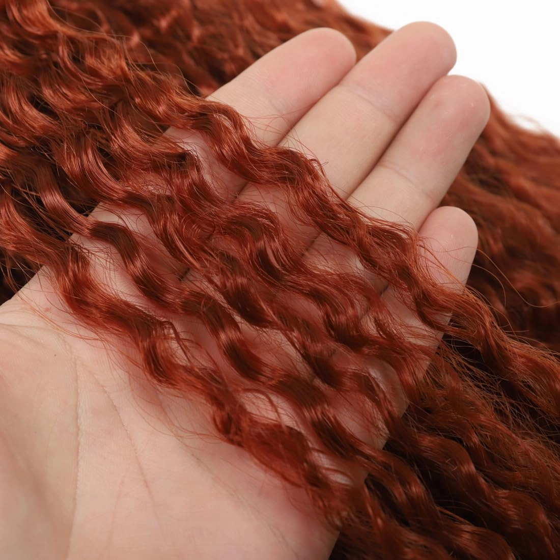 Brazilian Curly Braids Crochet Twist Hair 30inches 3Packs Afro Kinky Curly Braiding Hair Extensions Deep Curly Crochet Hair Synthetic Water Wave Braid Hair(30Inch,350#)
