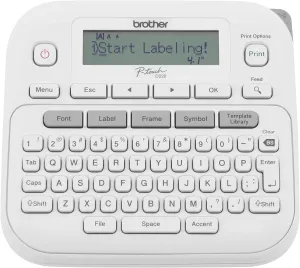 Brother P-Touch PTD220 Home/Office Everyday Label Maker | Prints TZe Label Tapes up to ~1/2 inch White