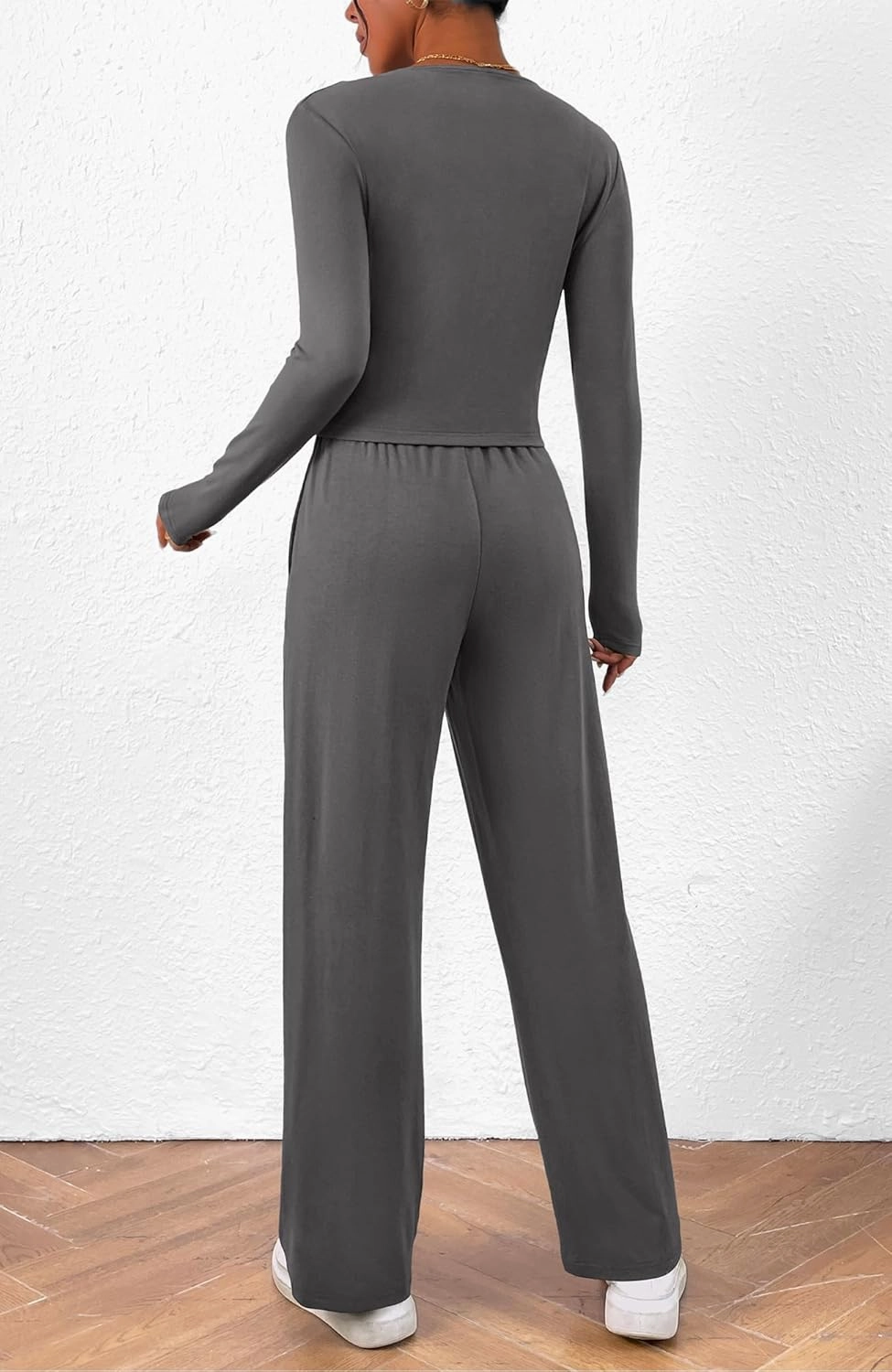 BTFBM Women's Fall Lounge Sets 3 Piece Outfit Tracksuits Casual Long Sleeve Tops High Waisted Sweatpants Set