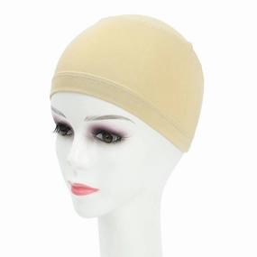 Cancer Headwear for Women Adjustable Bamboo Wig Cap Chemo Soft Lace Bamboo Wigs Cap for Cancer Chemotherapy Patient (Beige)