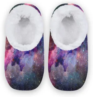 Cartoon Slippers for Women and Men, Womens Coral Fleece Indoor Slippers