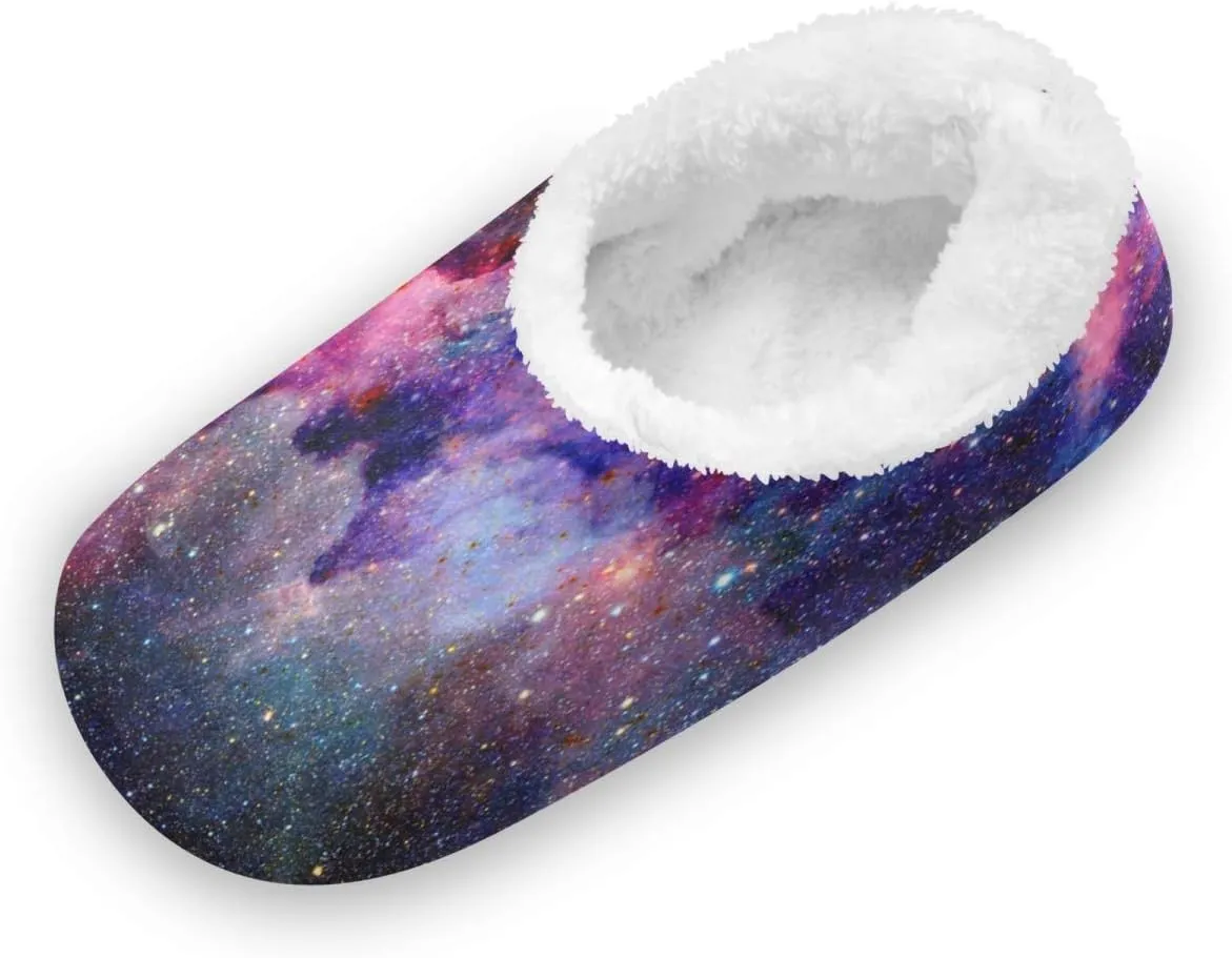 Cartoon Slippers for Women and Men, Womens Coral Fleece Indoor Slippers