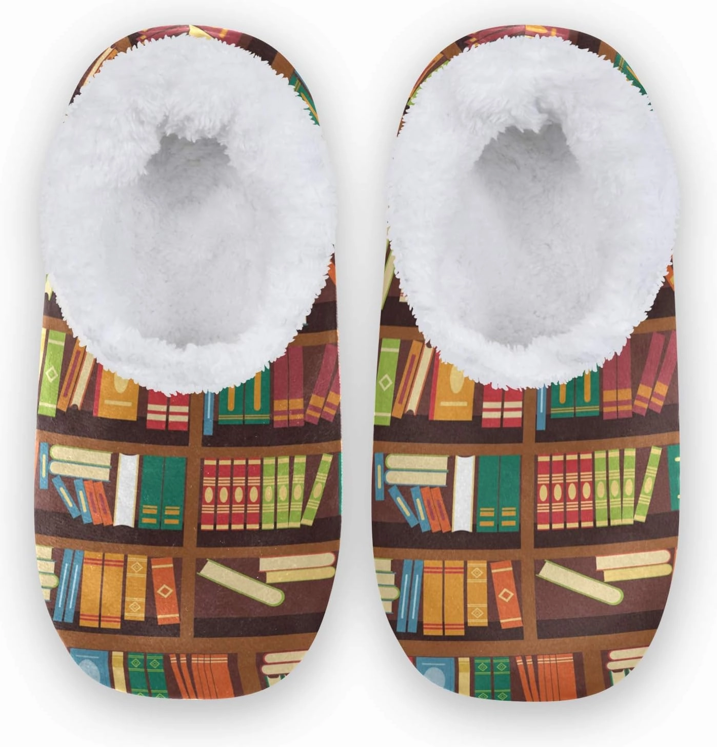 Cartoon Slippers for Women and Men, Womens Coral Fleece Indoor Slippers
