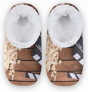Cartoon Slippers for Women and Men, Womens Coral Fleece Indoor Slippers