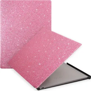 Caweet Case for Remarkable Paper Pro 11.8" 2024, Slim Hard Back Shell Protective Book Folio Cover with Built-in Pen Holder and Auto Wake/Sleep, Glitter Pink