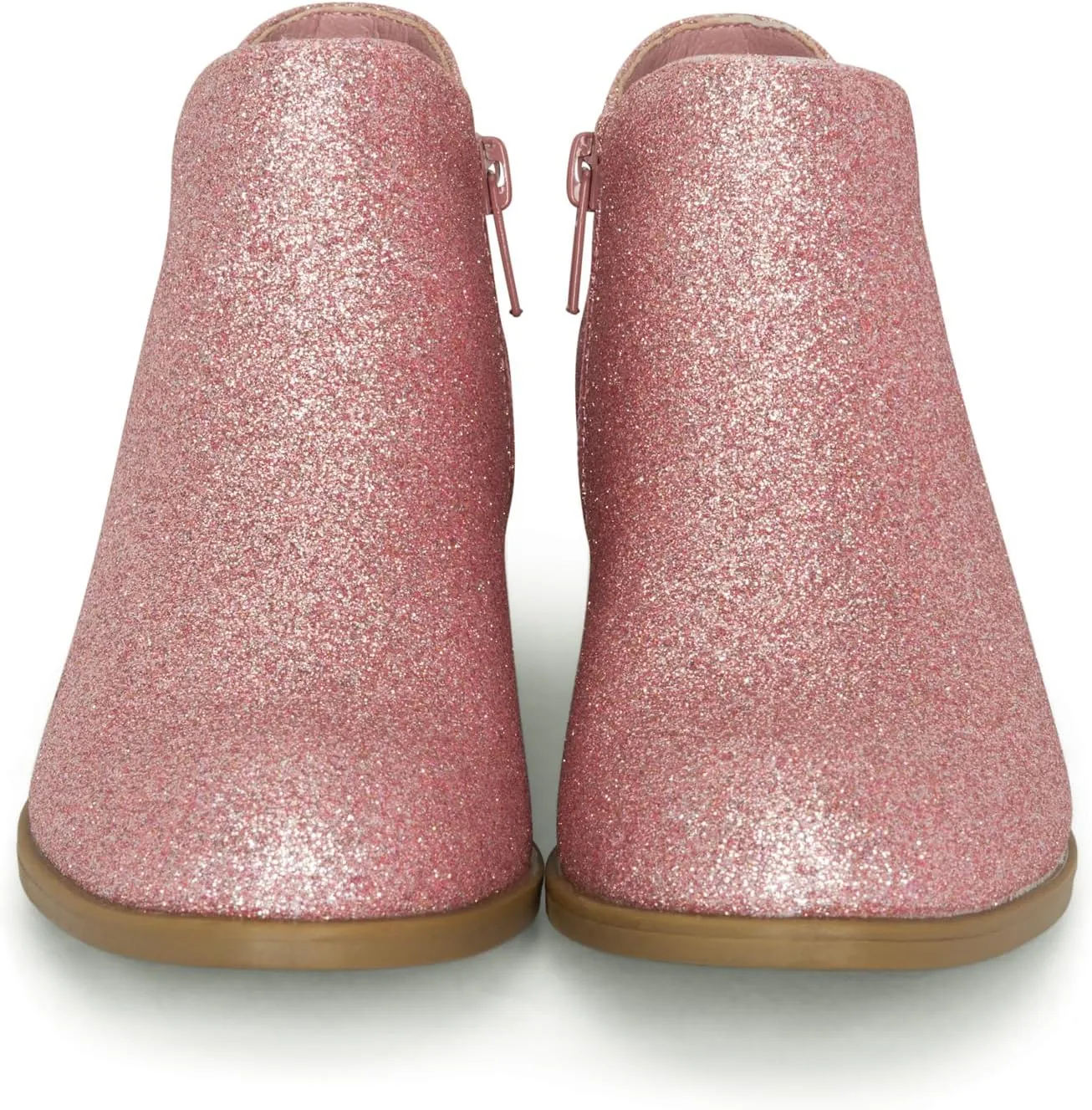 Chariot & Co - Garza IIS- Girls/Kids/Childrens Round Toe Stacked Heel Zipper Western Ankle Boot