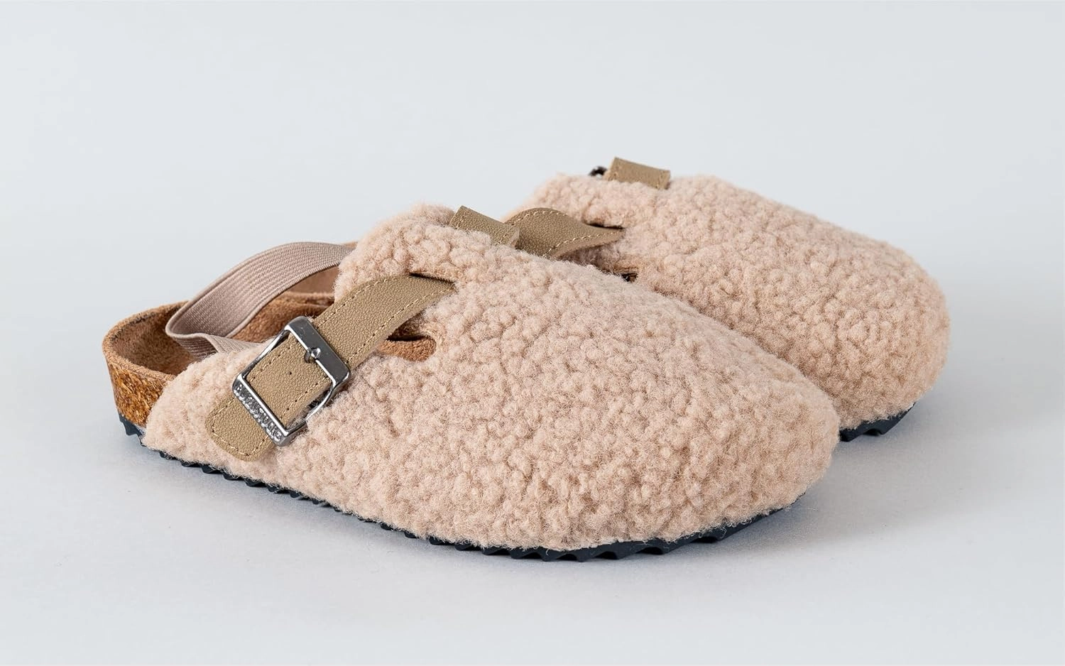 Children's Shearling and Cork Clogs