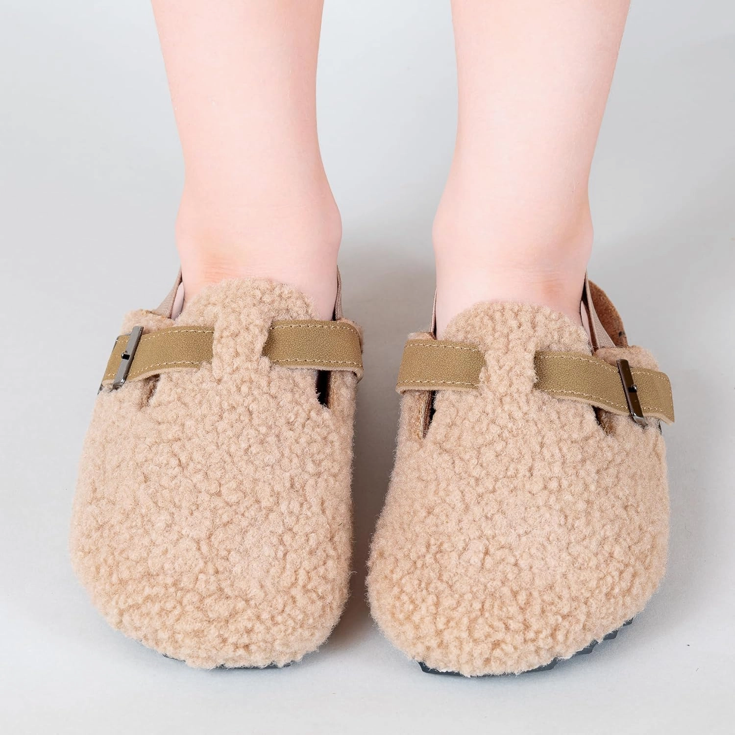 Children's Shearling and Cork Clogs