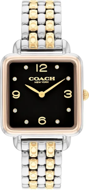 COACH Cass Women's 2H Quartz Watch - 28mm Square Stainless Steel Bracelet - Premium Fashion Timepiece - Gift for Her