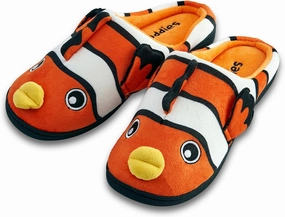 Coddies Clownfish Slippers | Funny Fish Slippers for Men, Women & Kids | Plush Animal House Shoes - Memory Foam Soles - Christmas Gifts