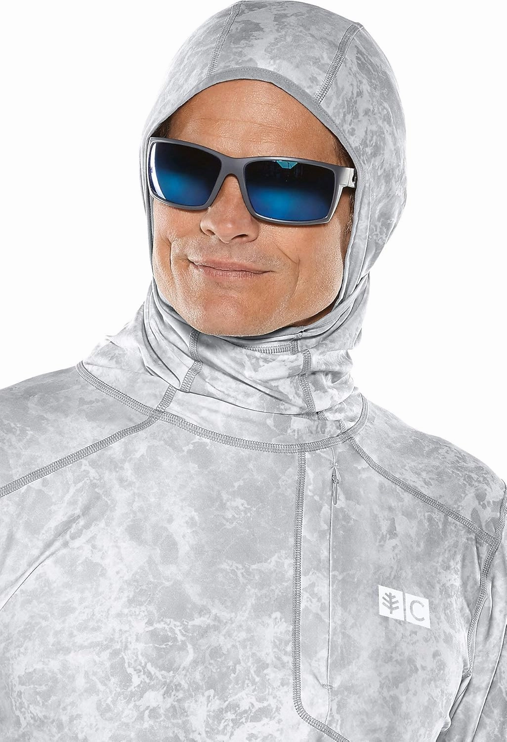 Coolibar UPF 50  Men's Andros Fishing Hoodie - Sun Protective