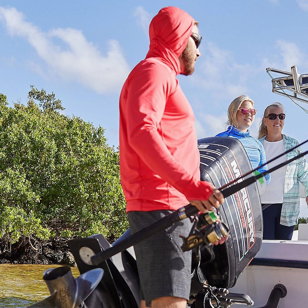 Coolibar UPF 50  Men's Andros Fishing Hoodie - Sun Protective