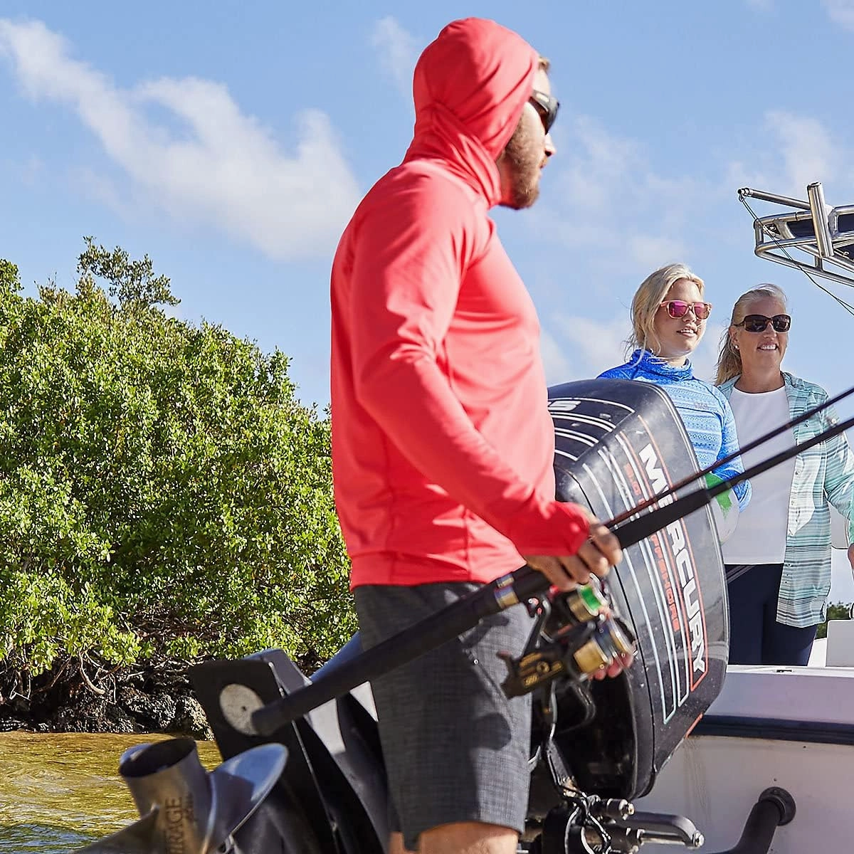 Coolibar UPF 50  Men's Andros Fishing Hoodie - Sun Protective