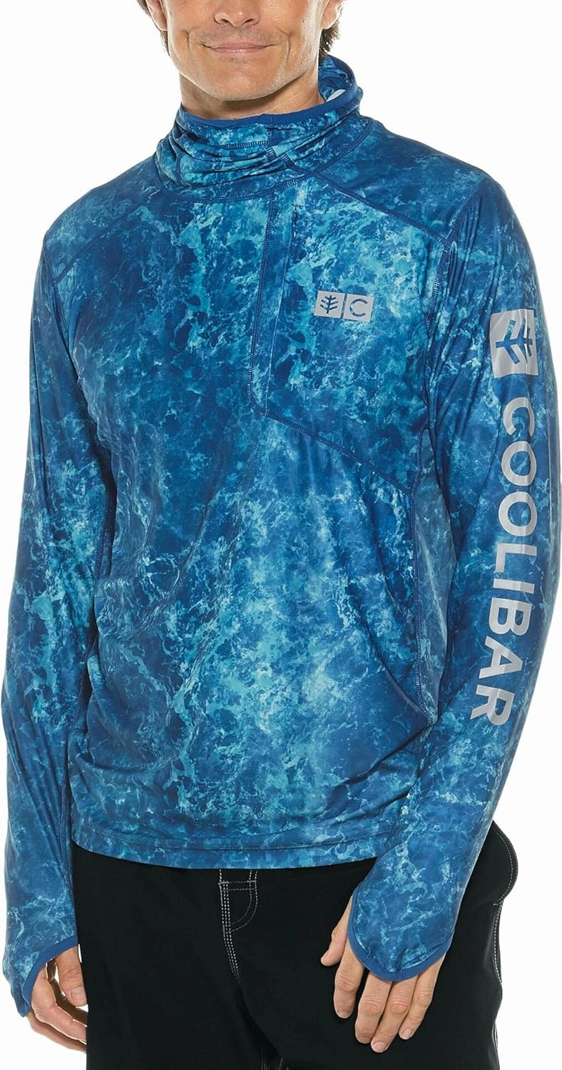Coolibar UPF 50  Men's Andros Fishing Hoodie - Sun Protective