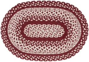 Cortland Premium Braided Collection | Primitive, Rustic, Country, Farmhouse Style | Jute/Cotton | 30Days Risk Free | Accent Rug/Door Mat(20"x30" Oval) (BR-294, 20"x30" Oval)