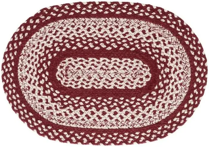 Cortland Premium Braided Collection | Primitive, Rustic, Country, Farmhouse Style | Jute/Cotton | 30Days Risk Free | Accent Rug/Door Mat(20"x30" Oval) (BR-294, 20"x30" Oval)