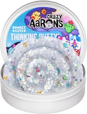 Crazy Aaron's Thinking Putty® - Kawaii Cute - See-Through Sensory Putty for Kids and Grown ups in a 4" Tin - Creative and Endless Fun, Stress Relief Therapy Toys, Never Dries Out - Made in USA