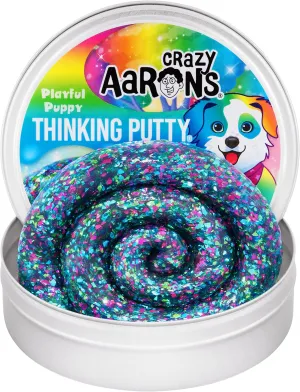 Crazy Aaron's Thinking Putty® - Playful Puppy - Multi-Color Sensory Putty for Kids and Grown ups in a 4" Tin - Creative and Endless Fun, Stress Relief Therapy Toys, Never Dries Out - Made in USA