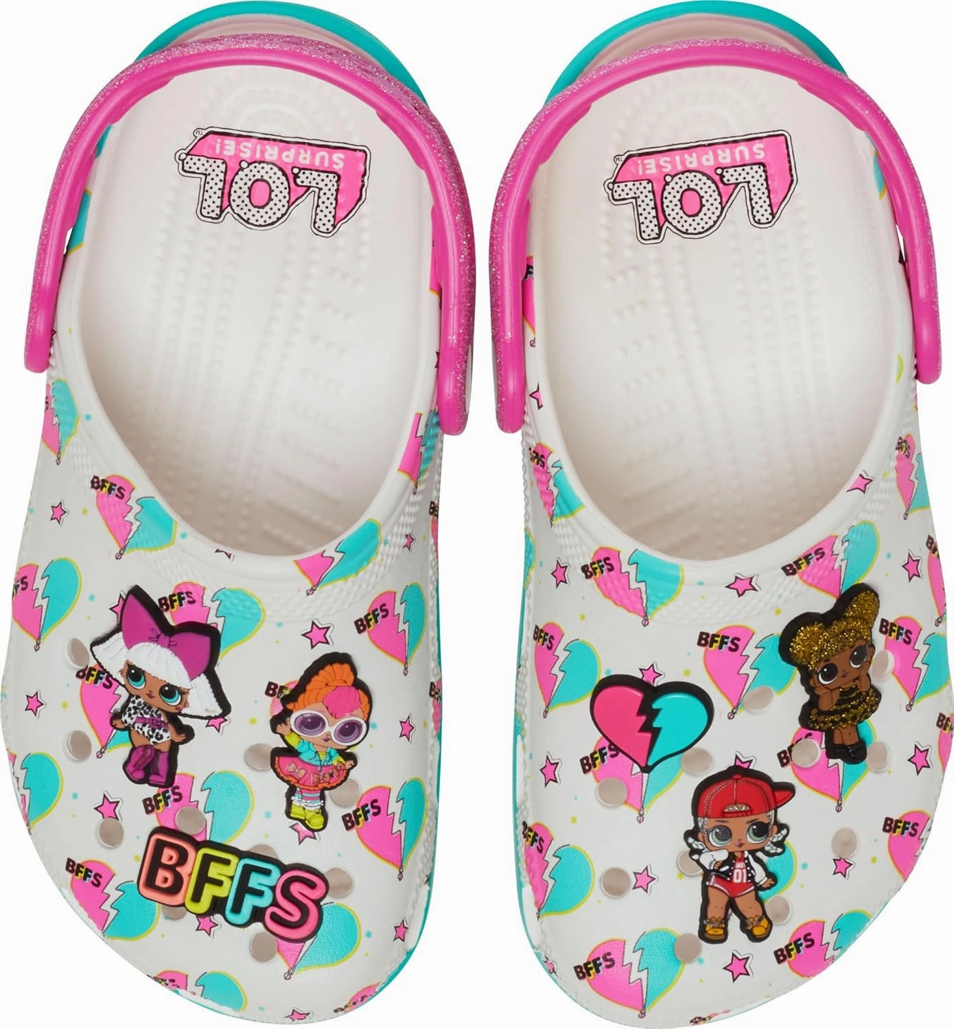 Crocs Kids LOL Surprise Diva Classic Toddler Clogs – Glitter Outsole – EVA Outsole & Midsole – Crocs Comfort™