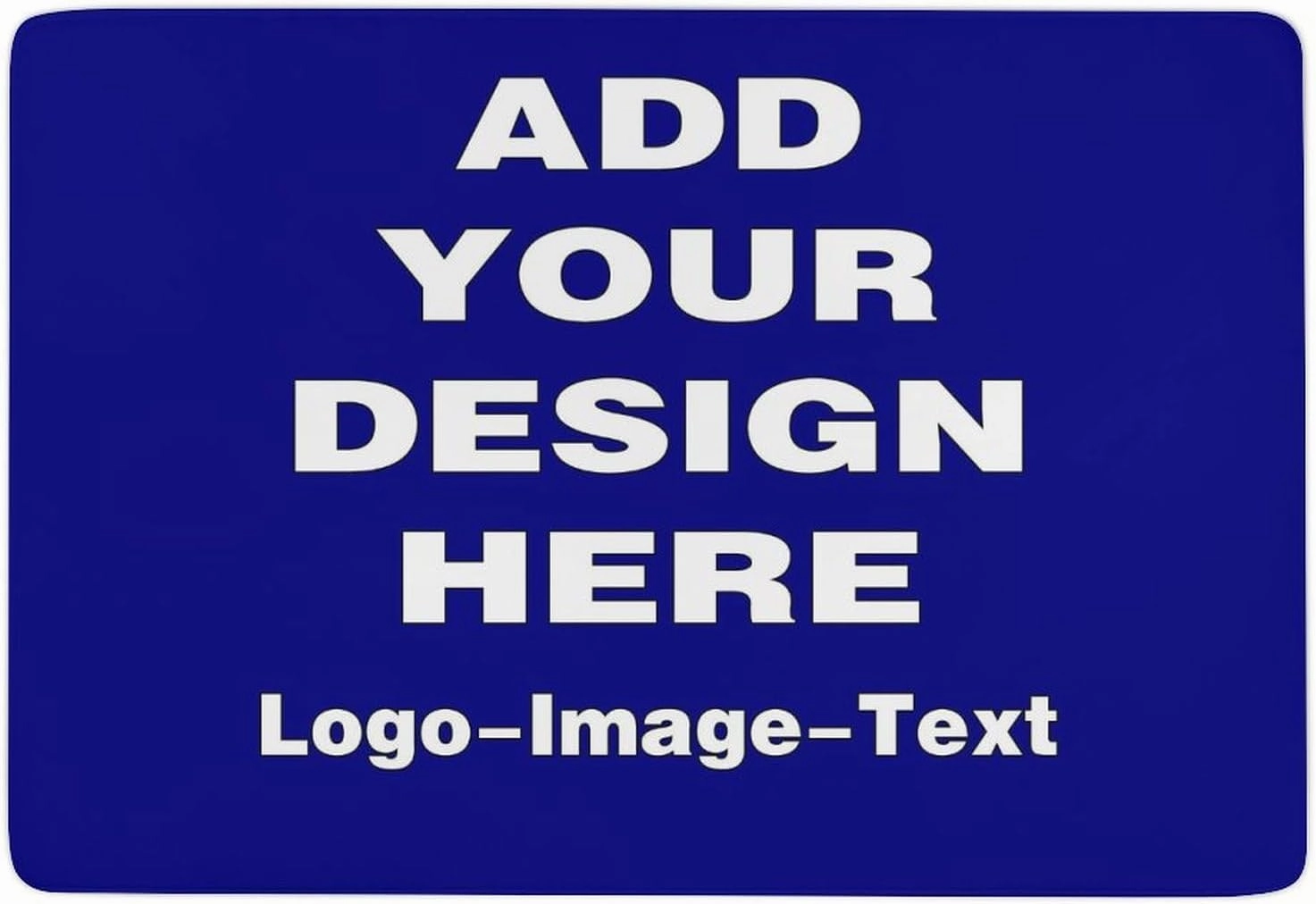 Custom Rugs with Your Own Photo Logo Personalized Door Mat Customized Non Slip Area Carpet Suitable for Living Rooms, Bedrooms, Dormitories, Navy