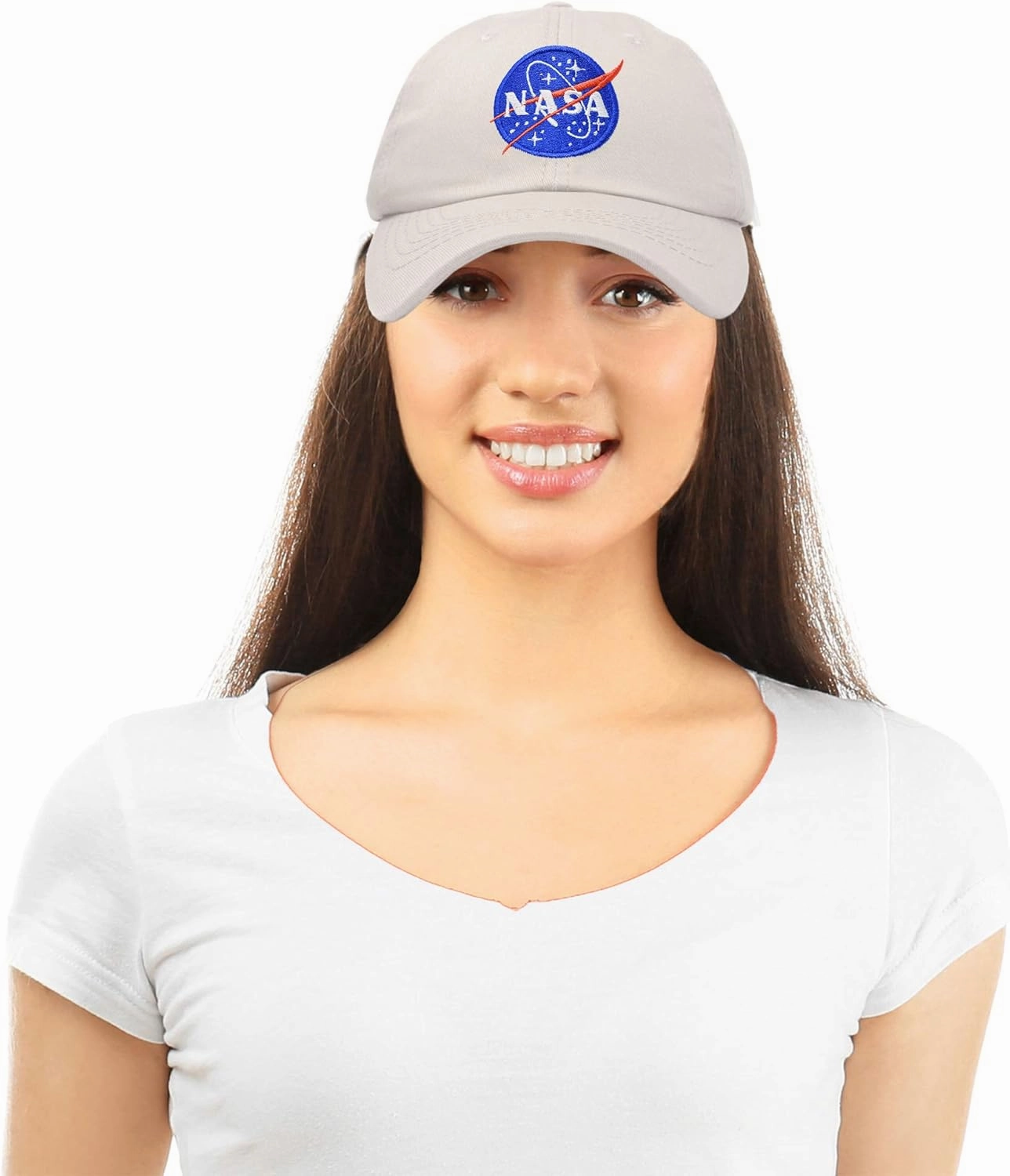 DALIX NASA Embroidered Mens Womens Cotton Dad Hat Baseball Cap Adjustable