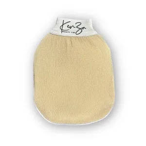 Deep Exfoliating Gloves for Shower Naturally Exfoliate Away Dead Skin, Exfoliating Glove, Exfoliating Body Scrubber Glove for Smooth, Soft Skin (Beige)