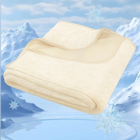 Degrees of Comfort Cooling Blankets for Hot Sleepers - King Summer Cold Blankets for Bed Sleeping, Absorbs Heat to Keep Body Cool, Soft & Cozy, Beige 108"x90"