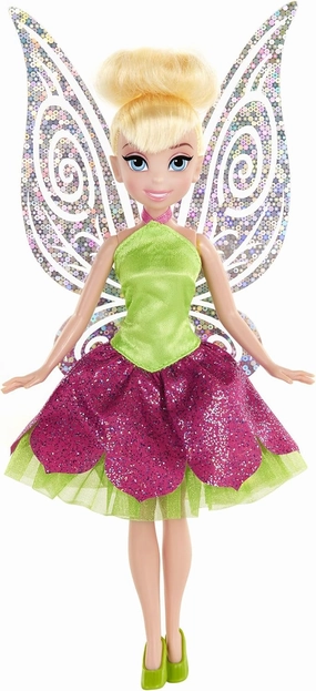 Disney Fairies Classic Tink with Dress Doll, Pink/Green