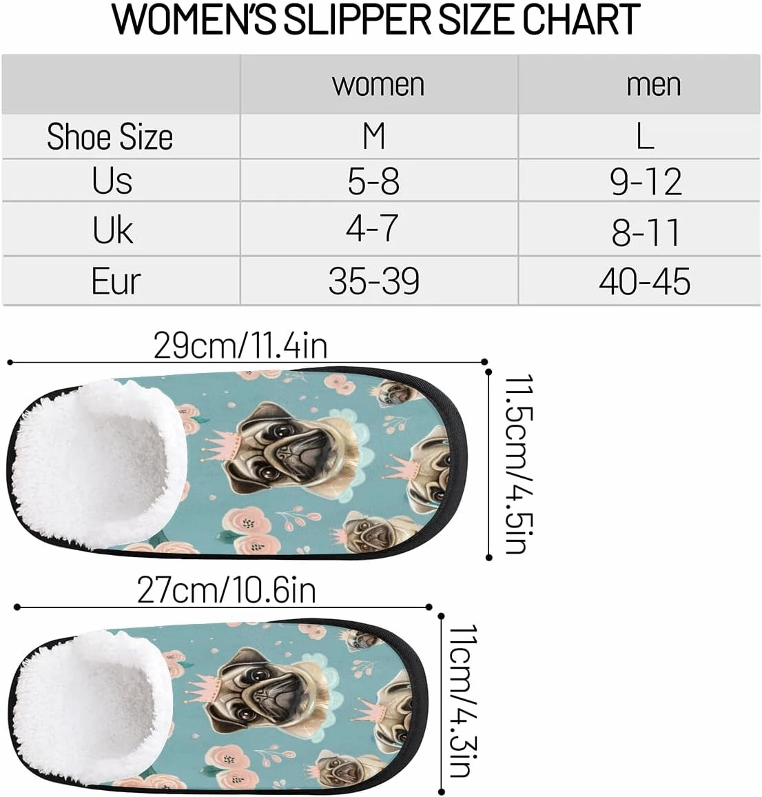 Dog Paw Prints Slippers for Women Soft Non-Slip Indoor Slippers Home Slippers