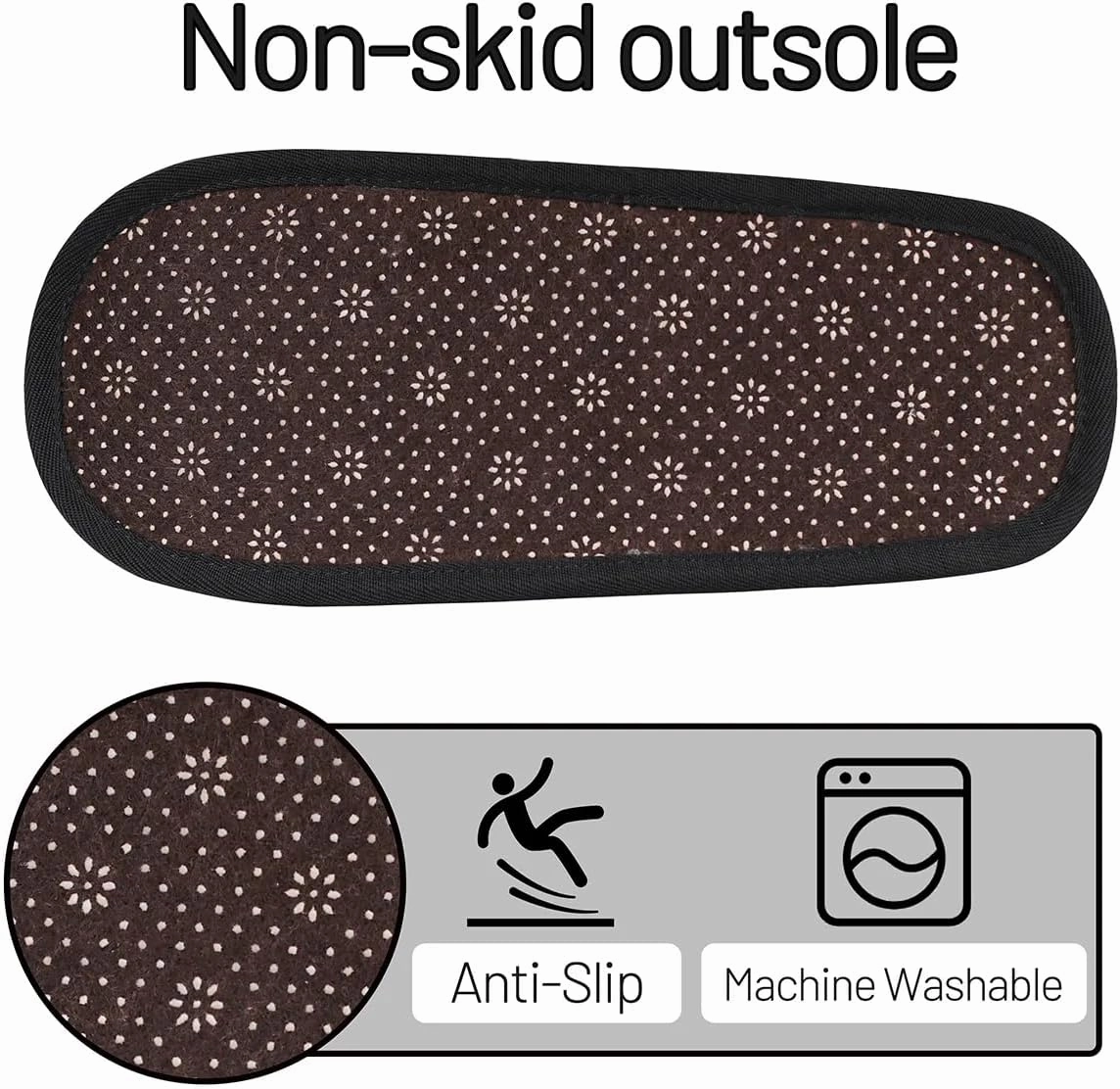 Dog Paw Prints Slippers for Women Soft Non-Slip Indoor Slippers Home Slippers