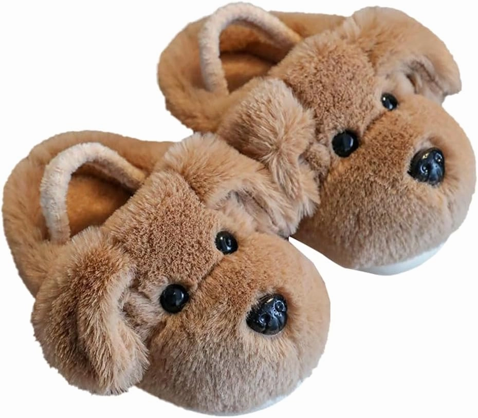 Dog slippers Funny House Slippers Toddler Girls Boys Winter Indoor Outdoor Fuzzy Warm Shoes