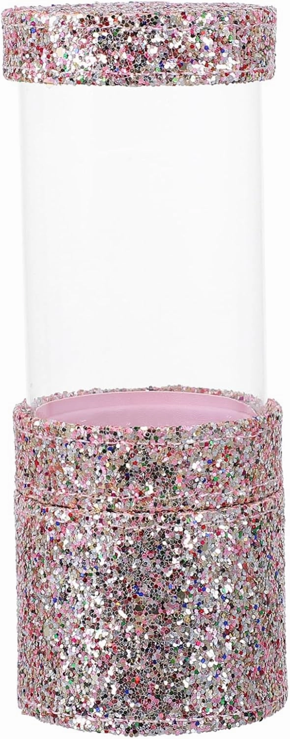 DOITOOL Sequin Makeup Brush Holder Glitter Cosmetic Storage Box for Makeup Tools Fashionable Design for Organizing Brushes Nail Art for Home Travel Use
