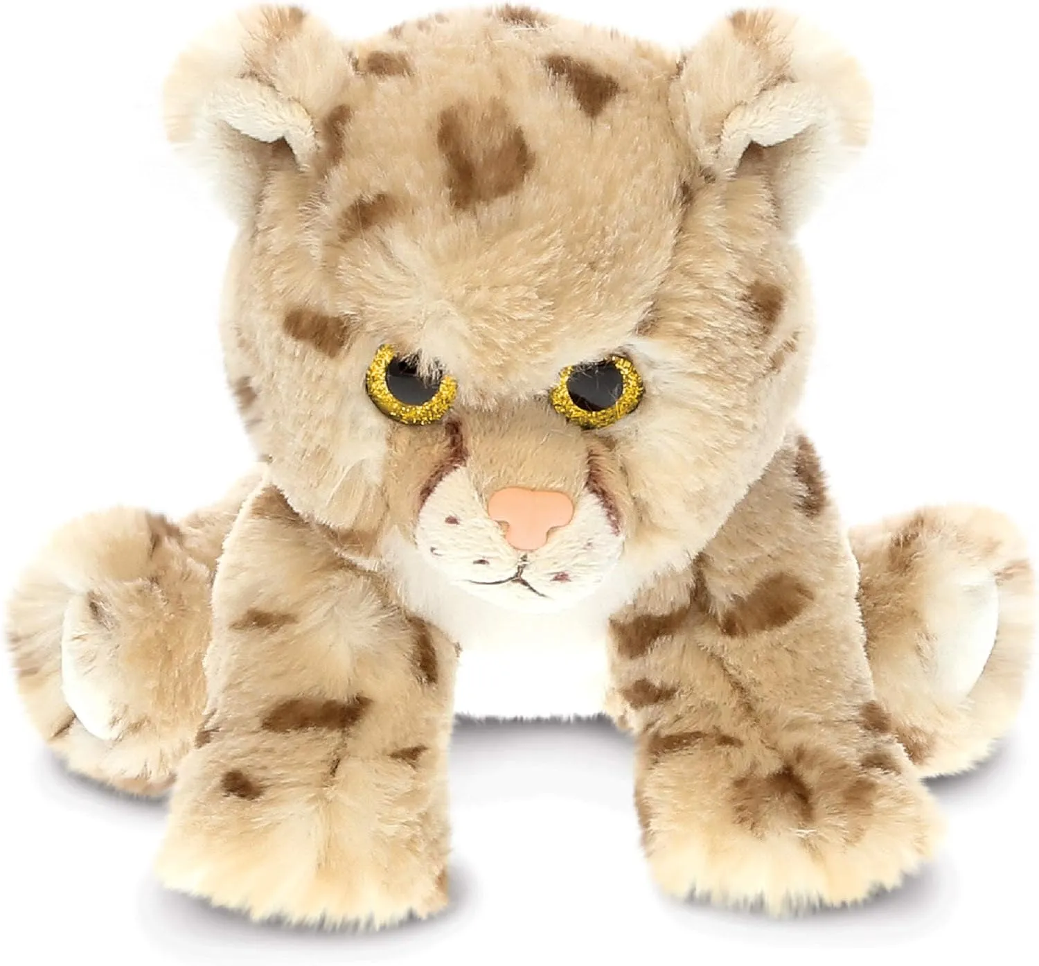 DolliBu Plush Cheetah Stuffed Animal - Soft Huggable Squat Cheetah, Adorable Playtime Zoo Plush Toy, Cute Safari Wildlife Cuddle Gift for Kids & Adults - 8.5 Inch