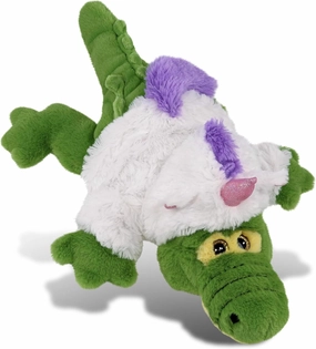 DolliBu Green Alligator Unicorn Plush Stuffed Animal Toy - Super Soft Alligator Unicorn Dress Up with Removable Plush Unicorn Outfit, Cute Alligator Fantasy Plush Gift with Unicorn Dress - 14 Inches