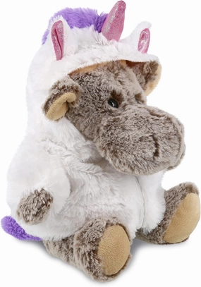 DolliBu Sitting Moose Unicorn Plush Stuffed Animal Toy - Super Soft Moose Dress Up with Removable Plush Unicorn Outfit, Cute Fantasy Wildlife Gift with Name Personalization - 11 Inches