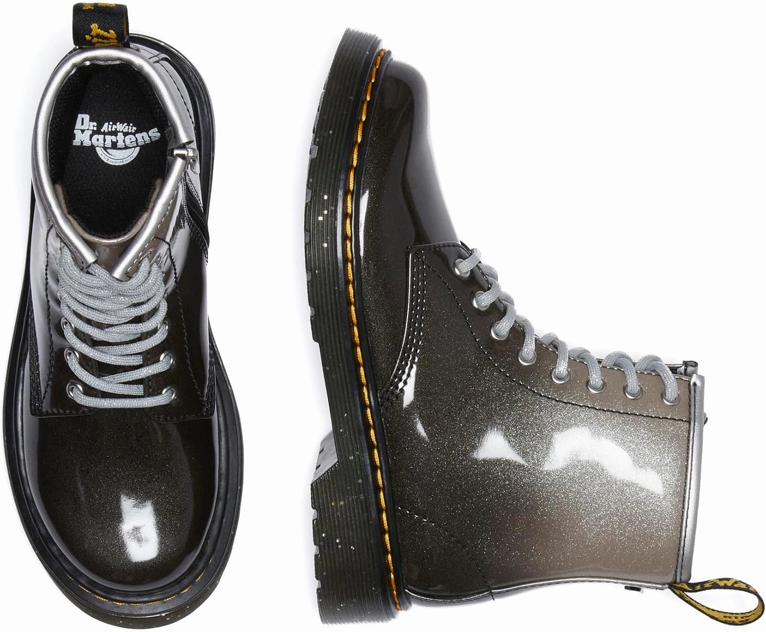 Dr. Martens Unisex-Child 1460 Glitter Junior (Little Big Kid) Fashion Boot