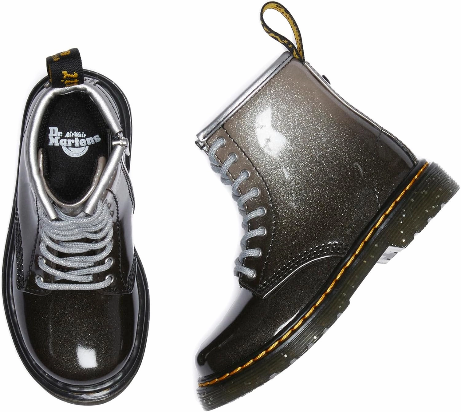Dr. Martens Unisex-Child 1460 Glitter Junior (Toddler) Fashion Boot