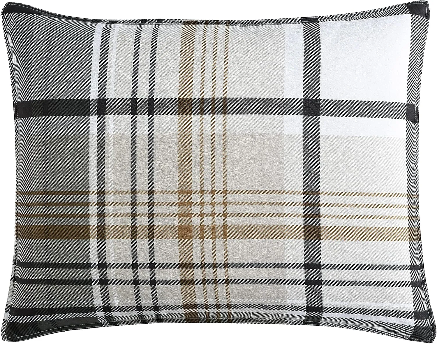 Eddie Bauer - King Comforter Set, Plaid Reversible Bedding, Stylish & Warm Home Decor (Normandy Grey, King)