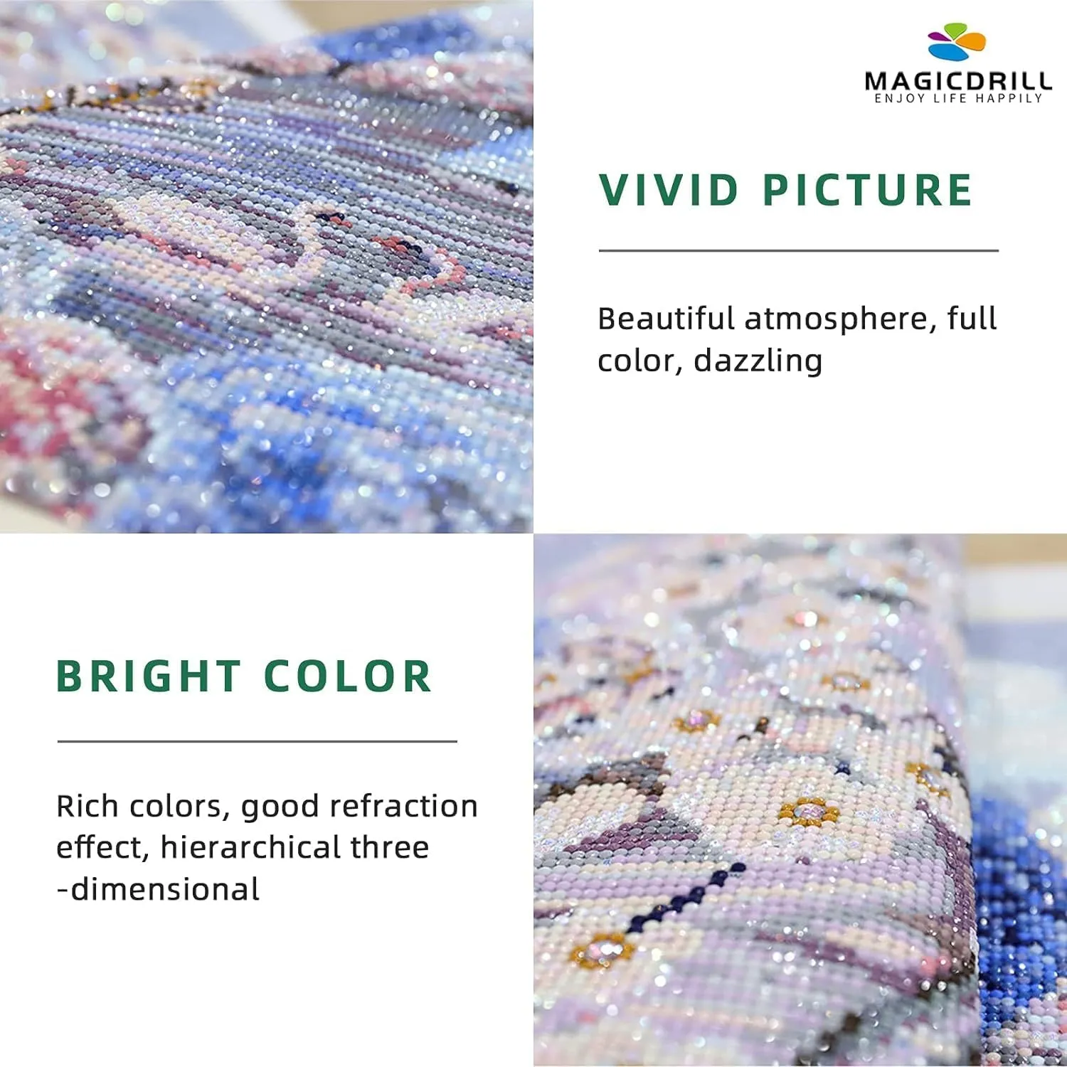 eovv 24X12in.5D Pop Diamond Art Painting Sunset Beach Gradient Sky, Distant Ship, Striking Pink-Purple Striped Deck Chair. Kit for Adults, DIY Full Drill Crystal Rhinestone Arts and Crafts.