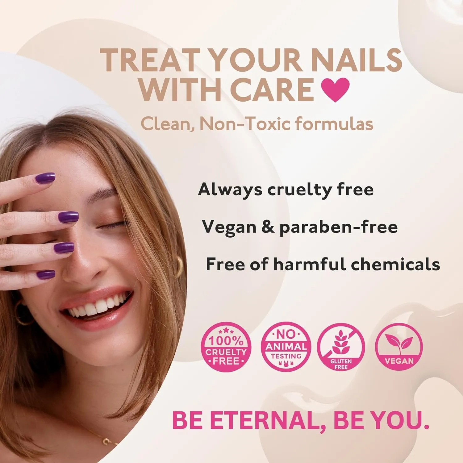 Eternal Glitter Nail Polish Set for Women (CONFETTI PARTY) - White Nail Polish Set for Girls | Long Lasting & Fast Drying Nail Polish Kit for Home DIY Manicure Pedicure| Made in USA, 13.5mL (Set of 4)