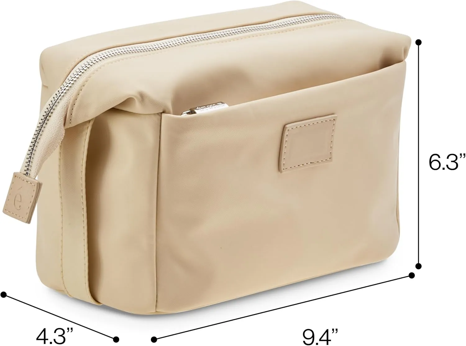 ETOILE - Jet Setter Travel Case Beige Soft Flexible and Foldable Makeup Cosmetic Travel Bag